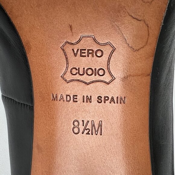 Donald J Pliner Leather High Heel Pumps Old Money Quiet Luxury Understated Luxe - Picture 7 of 8